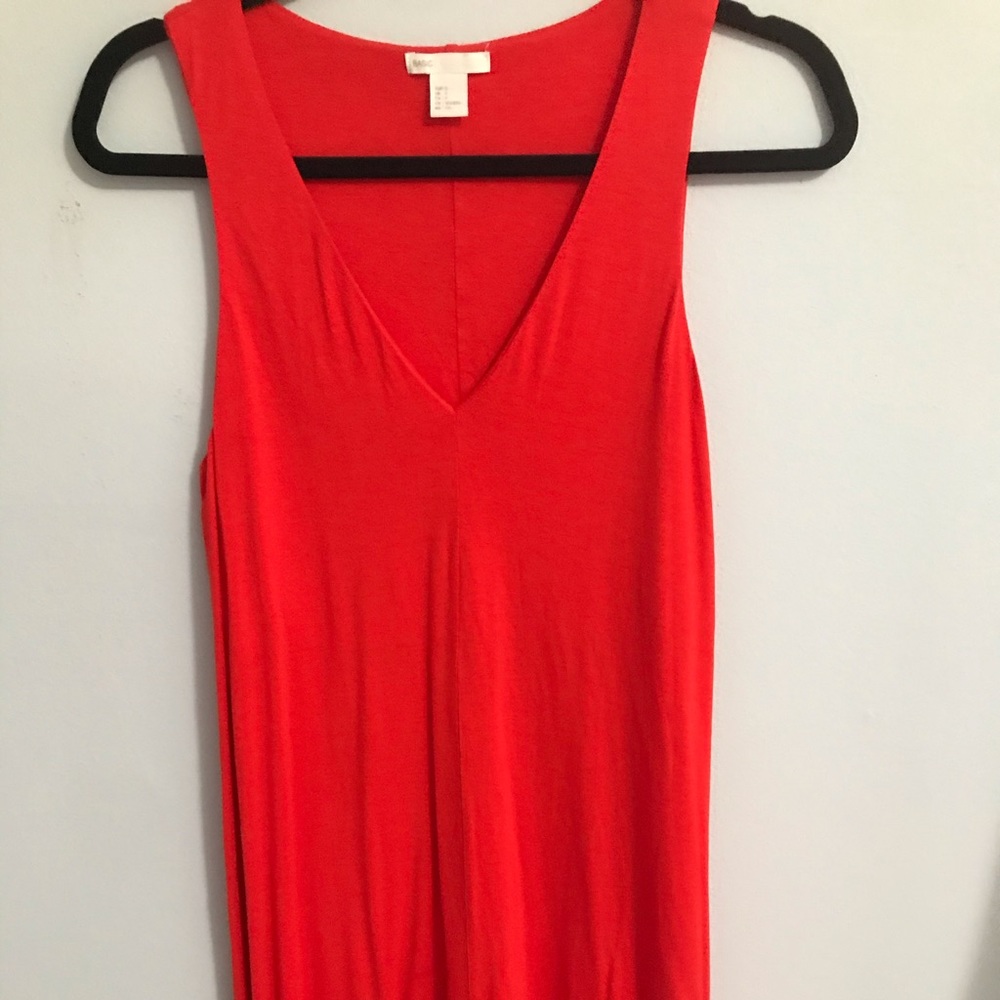 Orange casual dress
